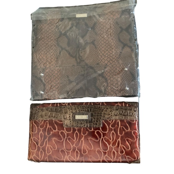 Lot Of 2 Miche‎ Classic Shells Faux Snake Skin Jen & Red Squiggle - Picture 1 of 2